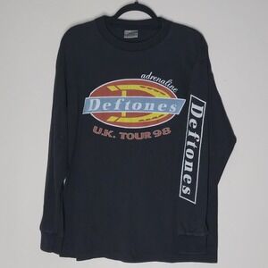 Deftones Adrenaline UK Tour 90s Long Sleeve Single Stitch Reprint Size L